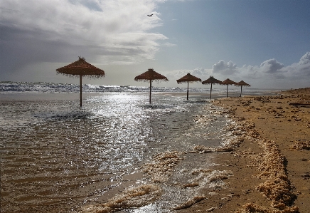 Storm beach sea sky Photo