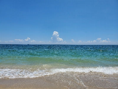 Beach ocean clouds body of water Photo