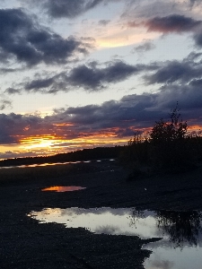 Alaska sunset palmer water Photo