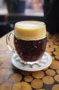 Foto Bebida alcoólica
 café licoroso
 cerveja