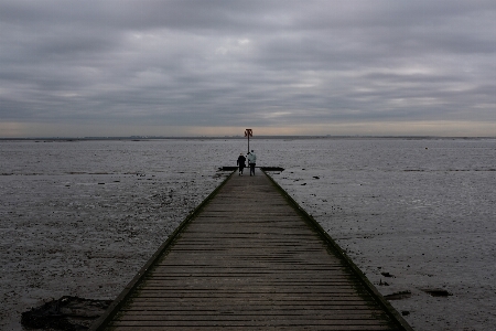 Foto Jetty molo estuario
 mare