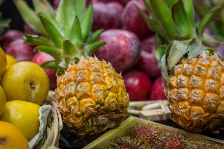 Natural foods fruit pineapple ananas Photo