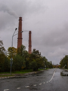 Image road sky chimney Photo