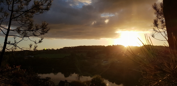 Morning sun village brittany Photo