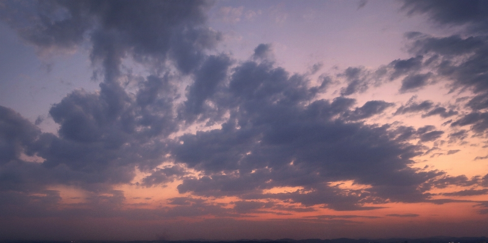 夜 雲 空 夕暮れ