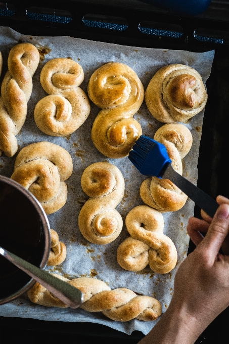 Comida cozinha prato bagel
