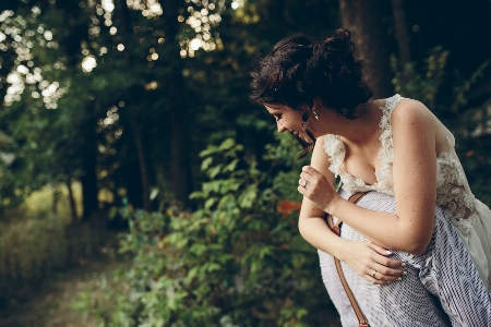 Couple wedding bride white Photo