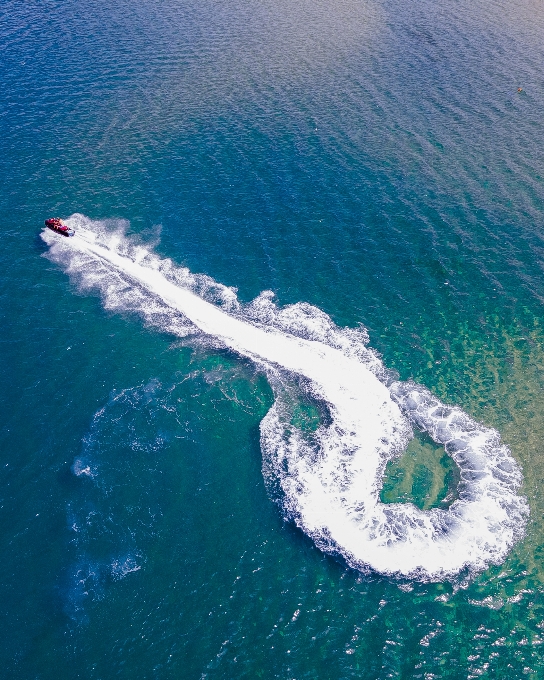 Aerial photography sea ocean