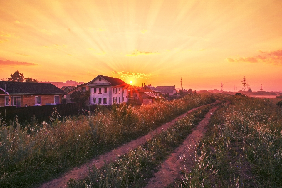 Landscape sunrise nature sky