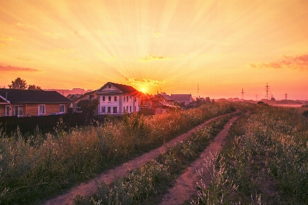 Landscape sunrise nature sky Photo