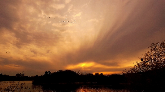 Sonnenuntergang suwon
 korea himmel Foto