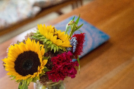 Flower bouquet cut flowers yellow Photo