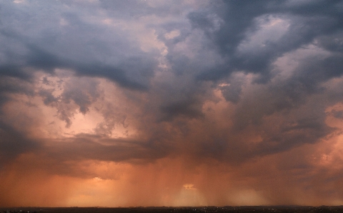 Sky clouds rain sunset Photo