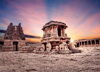 Architecture hampi sunset history Photo