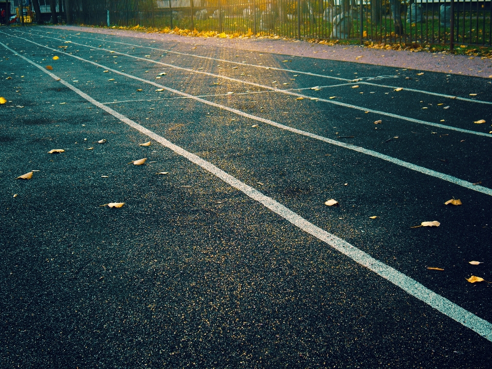 Image asphalt lane line