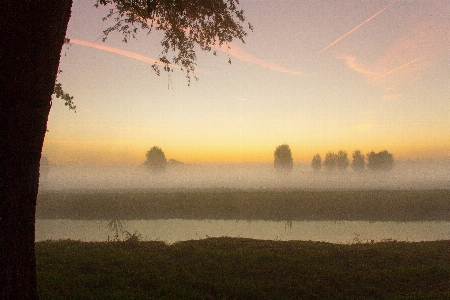 Mist autumn sky nature Photo