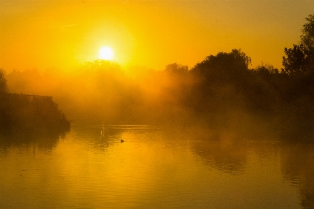 Mist autumn sky nature Photo