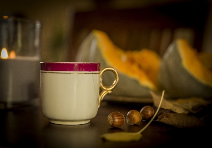 Foto Caldo zucca foglia autunno