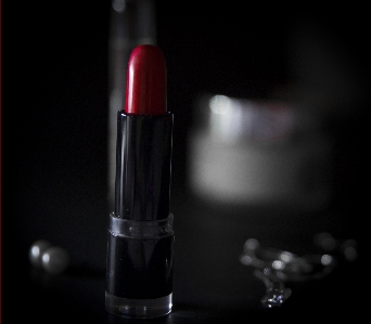 Lipstick makeup dark girl Photo