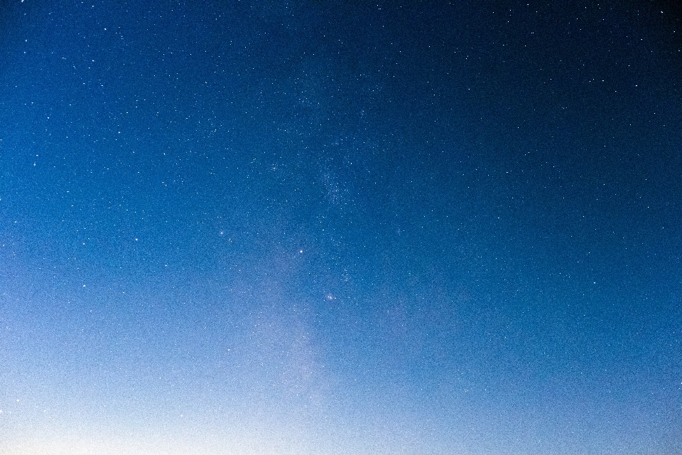 Céu azul atmosfera noite