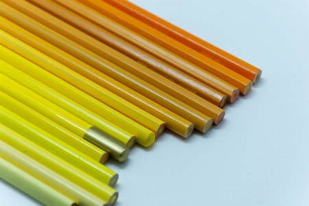 Pencils yellow orange wood Photo