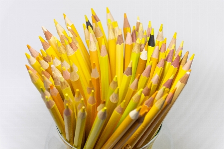 Pencils yellow wood creative Photo