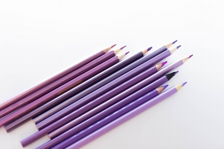 Pencils purple wood creative Photo