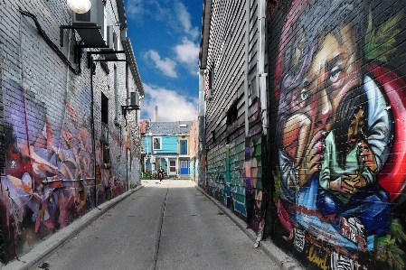 Alley street art urban area Photo