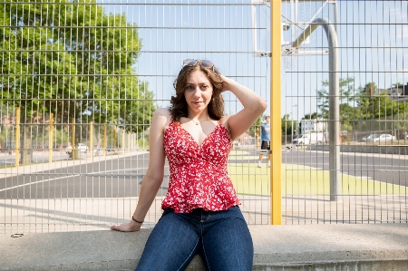 Jeans beauty yellow pink Photo