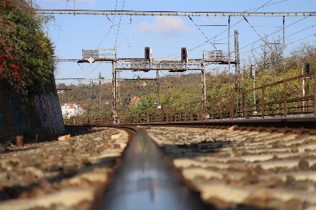 Canon eos track transport railway Photo