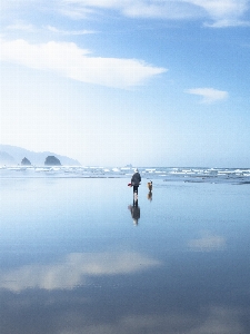 Foto Céu água reflexão mar