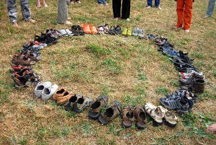 Hiking sandals shoes circle Photo