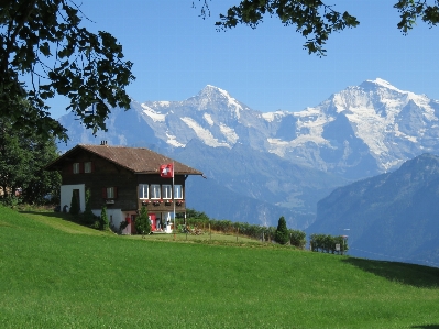 Switzerland mountain range natural landscape property Photo