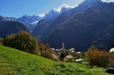 Switzerland mountainous landforms mountain natural landscape Photo