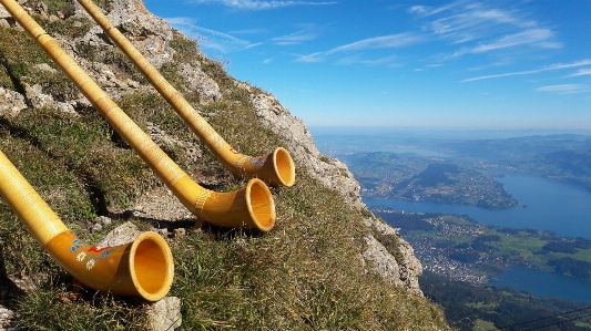 Switzerland alphorn musical instrument wind Photo