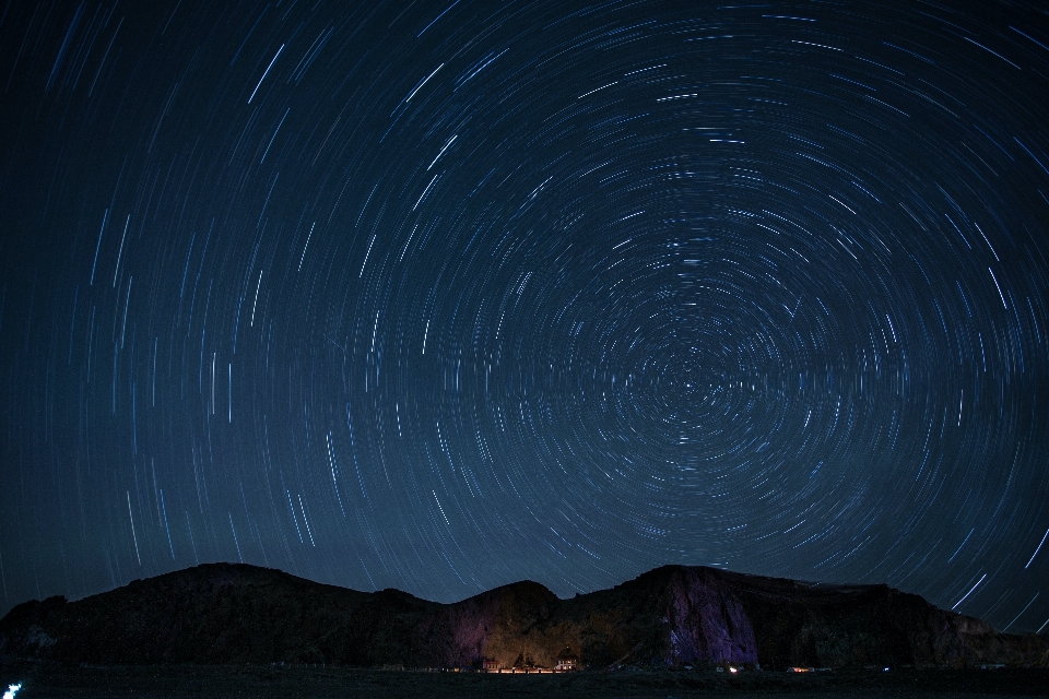 Terre ciel nuit étoile