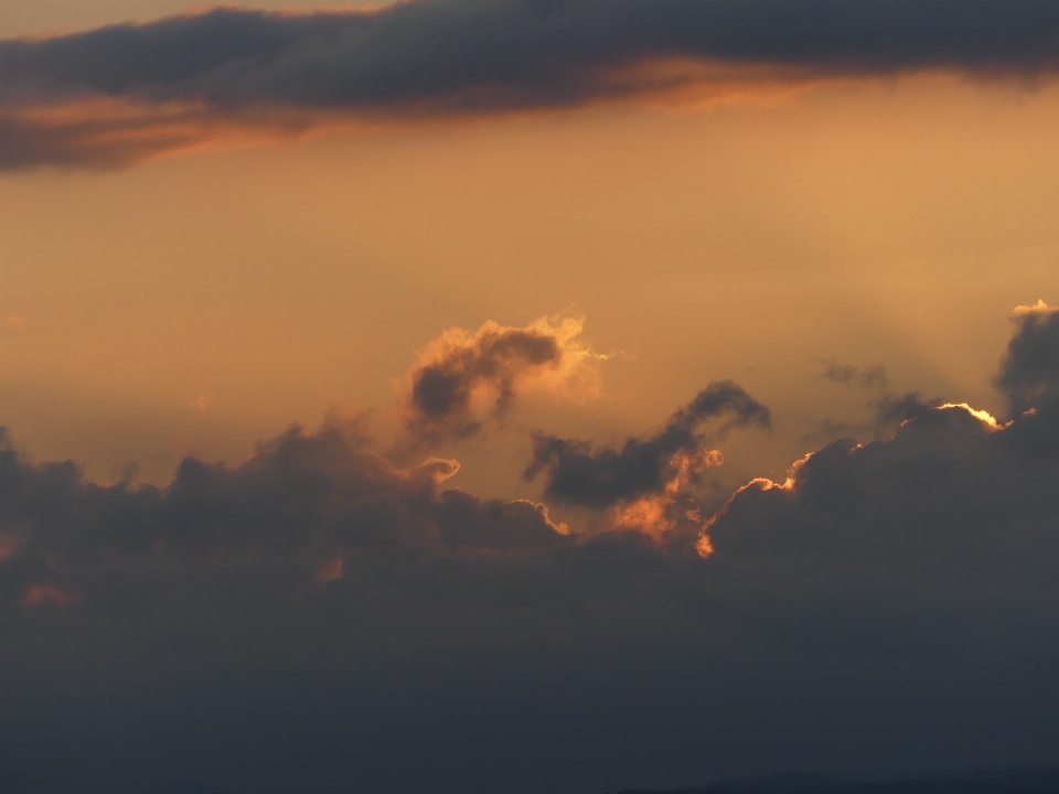 Cielo nubes atardecer nube