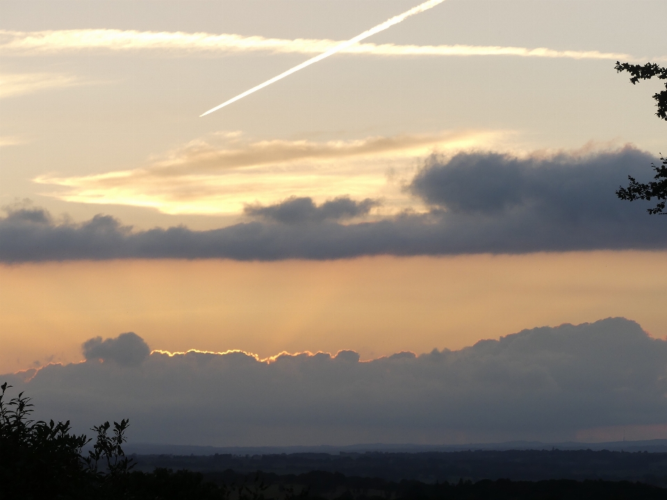 Céu nuvens pôr do sol nuvem