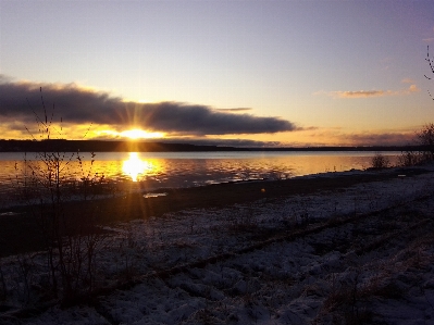 River volga sun sky Photo