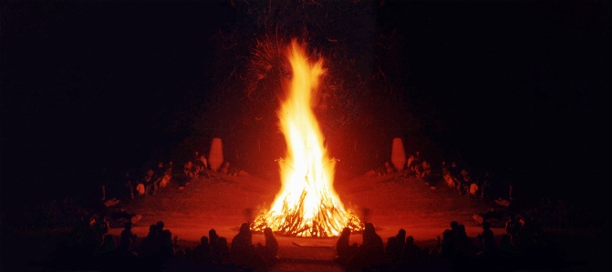 Easter fire solstice festival Photo