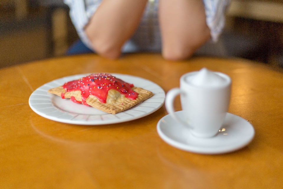 Alimento platillo taza de café