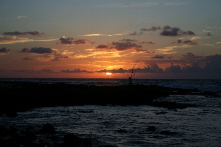 Sky horizon body of water sunset Photo