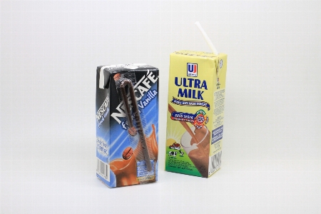 Artwork carton packaging and labeling juicebox Photo