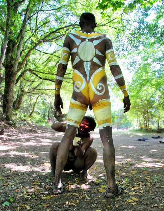 Body painting
 pomalowane nadwozie
 teatr makijaż