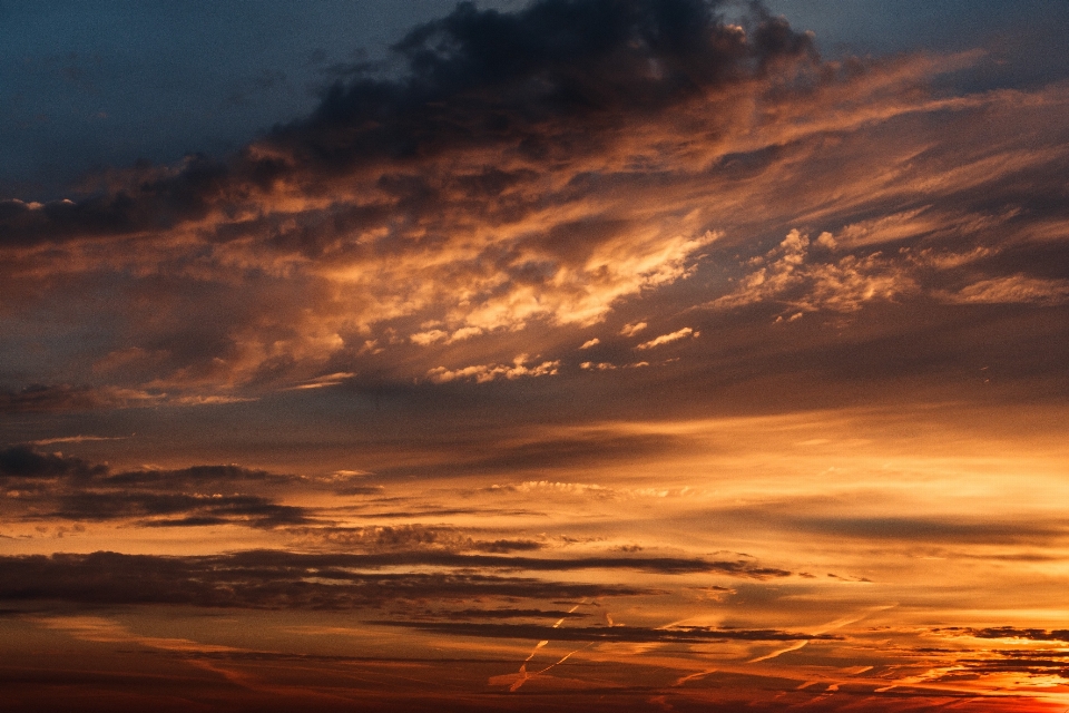 Dawn sky clouds landscape