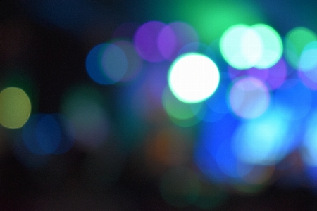 Bokeh green purple blue Photo