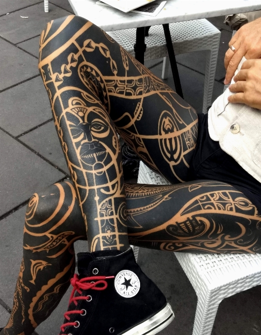 Negro maorí
 tatuaje arte