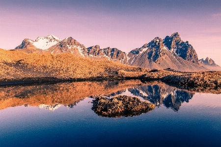 Lake mountain water reflection Photo