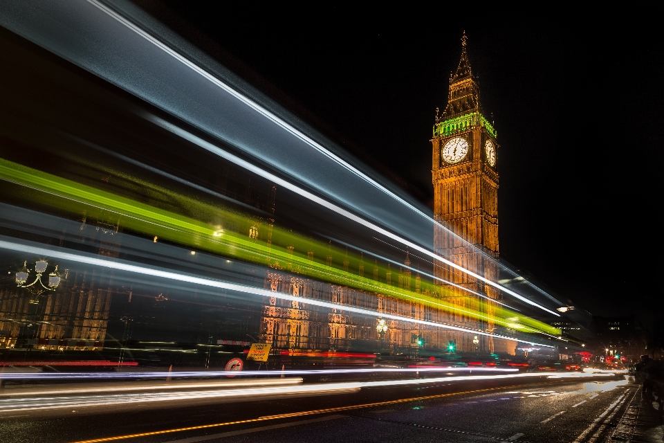 Malam kota london lalu lintas