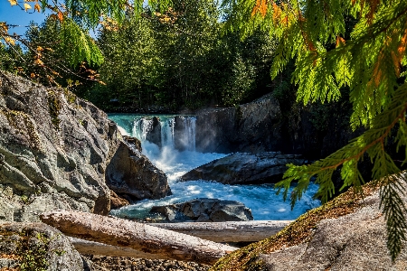 Waterfall water nature stream Photo